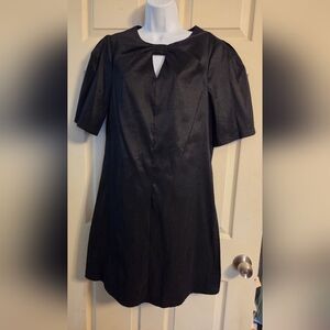 Preston & York Black Sue Stretch Taffeta Dress Size 12 NWT